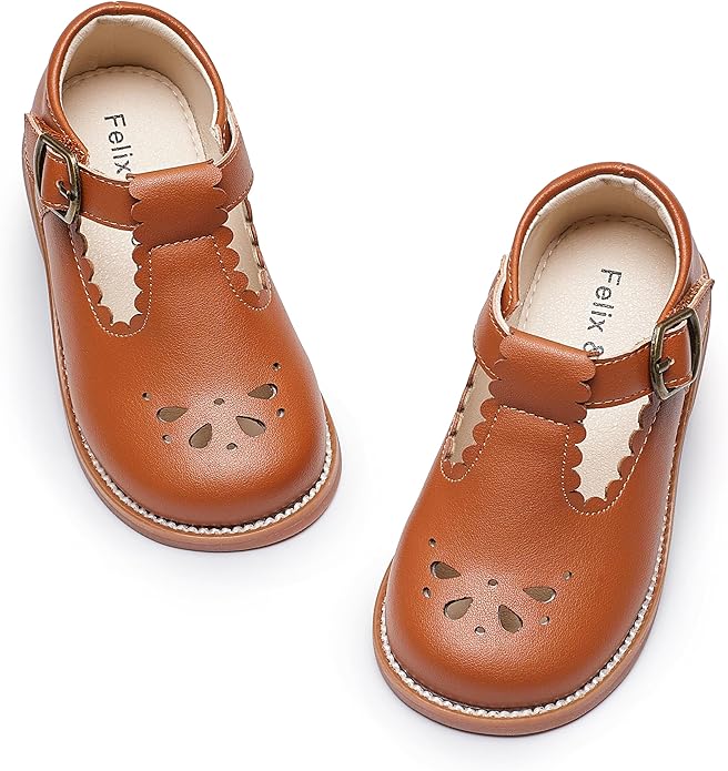 Felix & Flora Toddler Little Girl Mary Jane Dress Shoes - Ballet Flats for Girl Party School Shoes