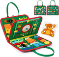 Hooku Busy Board for 1 Year Old, Montessori Sensory Toys for Toddlers 1-3, Fine Motor Travel Toys, Toddler Learning Activities, Birthday Gifts for Baby Boy Girl