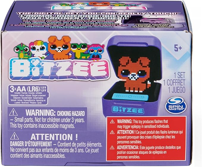 Bitzee, Interactive Toy Digital Pet with 15 Animals Inside, Virtual Electronic Pets React to Touch, Kids Toys for Girls and Boys