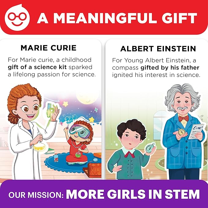 Doctor Jupiter Girls' Science Kit, Chemistry Set for Kids Ages 8-10-12-14 | Birthday Gift Ideas for 8,9,10+ Year Old Girls | STEM Toy Kit with 50+ Experiments | Learning & Educational Projects