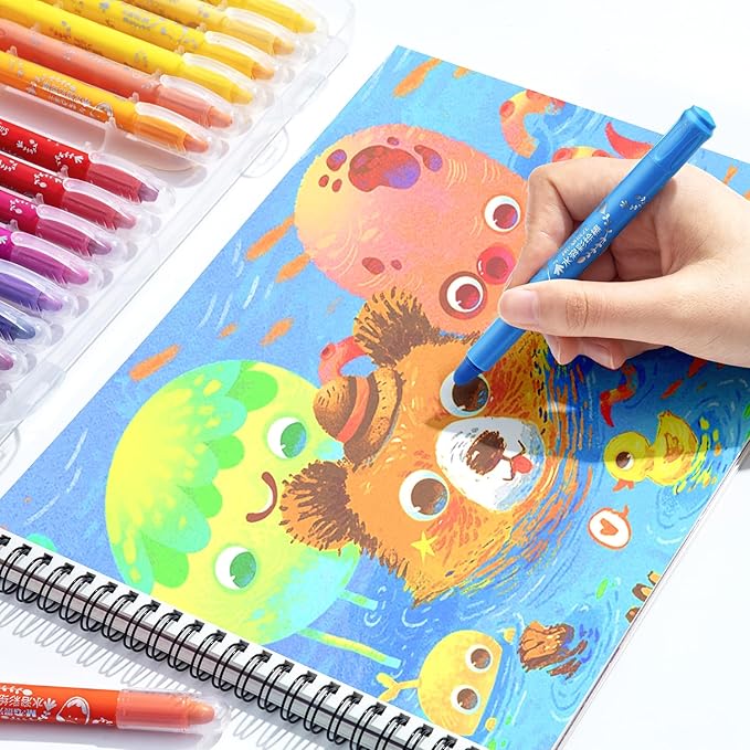 M&G 36 Colors Solid Tempera Paint Sticks for Kids, Washable Non-toxic, Quick Drying, Works Great on Paper Wood Glass Ceramic Canvas, Paint for Kids and Toddlers