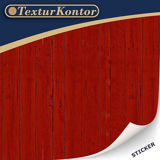 3 Sheets Self-Adhesive Wall Cladding for Dollhouse 1:12 Scale (Farmhouse Red)