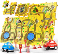 Bennol 56 PCS Puzzle Race Car Track Set Toys for Kids, Floor Puzzle Tracks Car Gifts for 3 4 5 Year Old Boys Kids, Toys Gifts for 3 4 5 Year Old Boys, Puzzle Racer Set for Ages 3-5 4-6