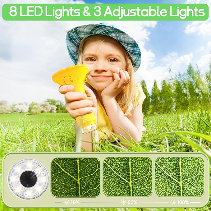 Kids Microscope Pocket Microscope -1000X Portable Microscope for Kid | Photo and Video Mini Microscopes | 2'' Digital Little Scientist Microscopes for 3-10 Age Years Old Boys Girls Toys Gifts1