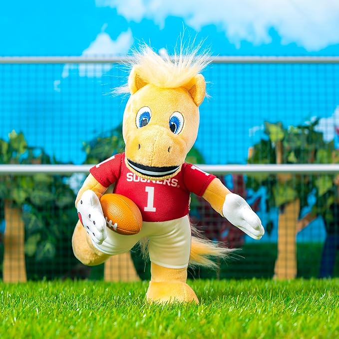 Bleacher Creatures Oklahoma Sooners Boomer 10" Mascot Plush Figures - A Mascot for Play or Display