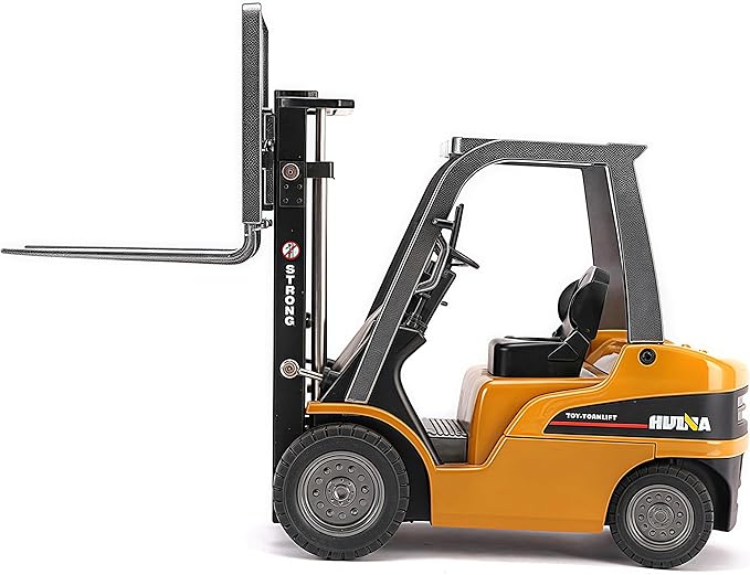 Forklift Truck Toy with Moveable Joint, 1:50 Scale Diecast Warehouse Lifting Vehicle for Kids, Forklift Toy, Alloy Fork Truck Model Toy for Kids Play, Collection or Decorative Ornament