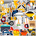 BulbaCraft 100Pcs Tool Stickers, Hammer Stickers, Hammer Decals, Tool Box for Boys and Girls, Gifts for Women & Men