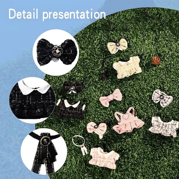 17 cm Doll Clothes - 6.7 Inches Cute Dolls Dress - Accessories for Dolls Cloting, Luxury Chic Doll Cloting,Outfit Stylish Clothes,Gifts for Lovers (Style B)