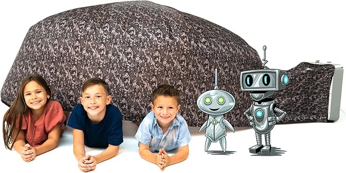 The Original Patented AirFort - Build A Fort in 30 Seconds, Inflatable Fort for Kids, Play Tent for 3-14 Years, A Playhouse Where Imagination Runs Wild, Fan not Included (Digi Camo)