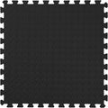 IncStores 1/2 Inch Thick Diamond Soft Foam Flooring Tiles | High-Density Interlocking Foam Tiles for Rugged Style in Your Home Gym, Playroom, and More | Black, 12 Tiles