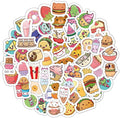BulbaCraft Kawaii Food Stickers, Teens and Adults – Cute Food Stickers for Laptops and Water Bottles – Anime Decals - Kawaii Vinyl Decals for Journaling, Gifts for Women & Men