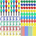 120 Pcs Maracas for Kids,Back to School Supplies Maracas Mexican Shaker Musical Instruments, Wrist Bells, Sand Hammers, Eggs Shakers, Castanets, Wooden Rhythm Sticks for Preschool