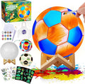 Paint Your Own Soccer Ball Lamp Kit, Soccer Gifts 3D Night Light, Art Supplies Creativity Arts and Crafts for Kids Ages 8-12, Birthday Christmas Gifts for Boys Girls Ages 3 4 5 6 7 8 9 10 11 12+