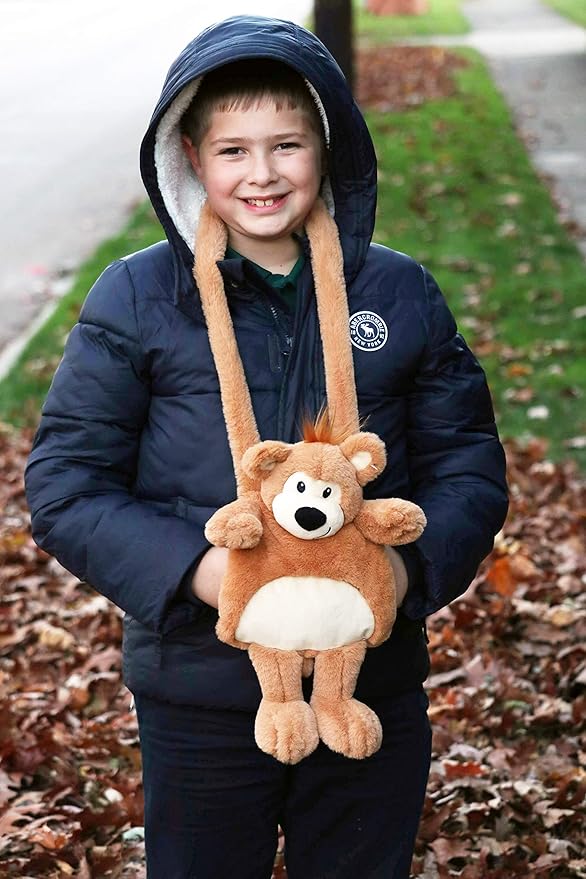 Plushible Hand Warmer Muff Plush Toy, Adorable Hand Muff Stuffed Animal for Kids, Boys & Girls – Funny Plush for Warm Hands, Cozy Winter Accessory, Hand-Warming Toy Pouch for Cold Weather