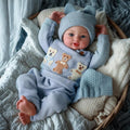 BABESIDE Realistic Reborn Baby Dolls Boy - Ailsa 17 Inch Lifelike Newborn Baby Doll Handmade Real Life Baby Dolls Reborn Toddler with Soft Cloth Body Gift Toys for Kids Age 3 +