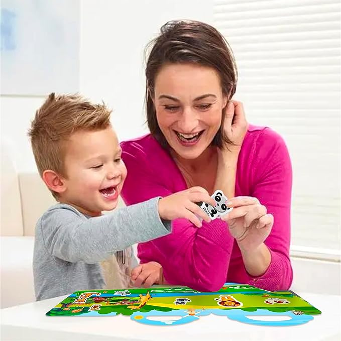 Reusable Sticker Book for Kids, Fairy Stickers Educational Learning Toys Travel Stickers Activity Books for Toddler Girls Boys Age 3+ Birthday Gifts