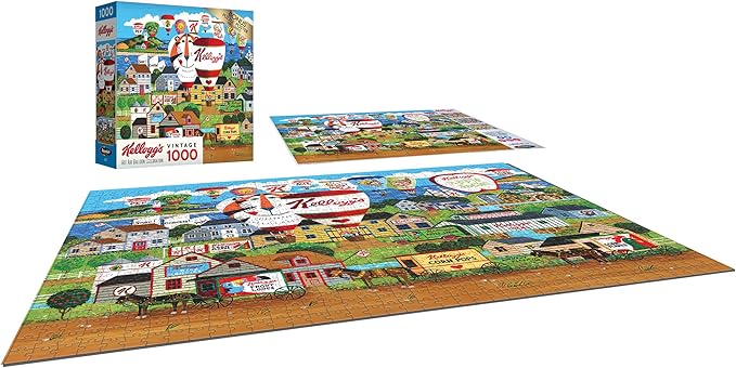 RoseArt - Kellogg's - Hot Air Balloon Celebration - 1000 Piece Jigsaw Puzzles for Adults
