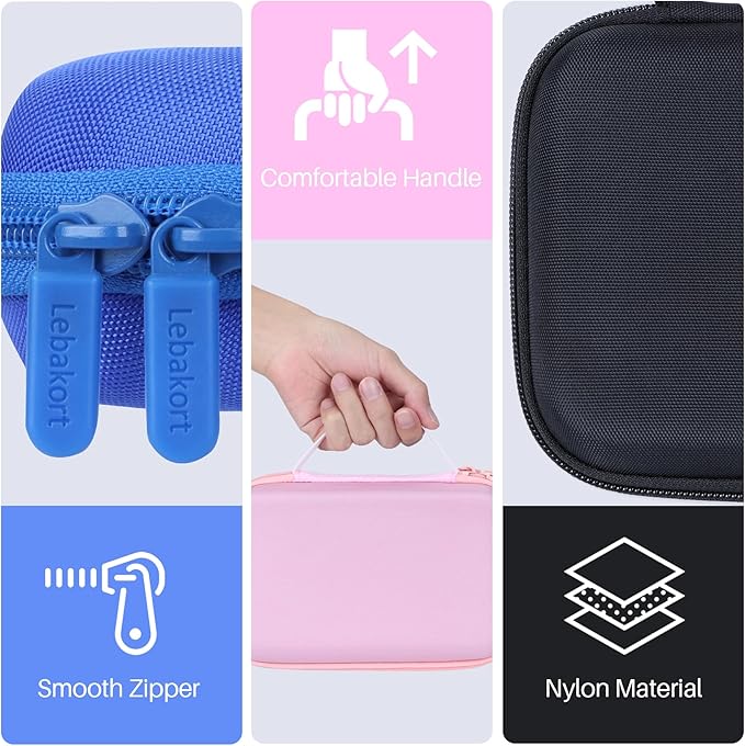 Storage Case Compatible with GiiKER Super Slide Puzzle Original 500+ Challenges Brain Teaser Puzzle (Black + Blue Case)