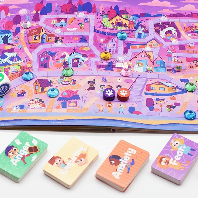 Hey Feelings™ Deluxe Game & Book Set | The Award-Winning SEL Board Game for Kids 3-9 to Navigate Big Emotions, Build Empathy & Reduce Tantrums | Fun Family Connection & Therapy Game, Expert-Designed