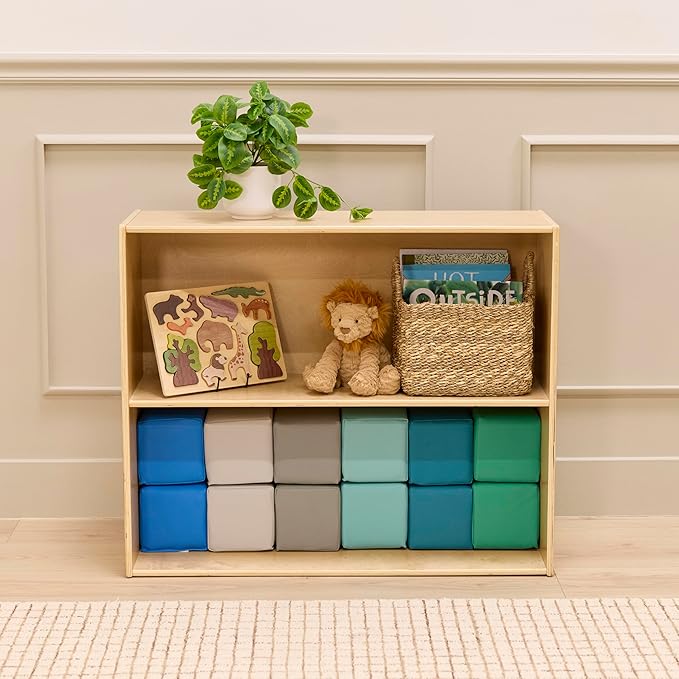 Mosaic Toddler Building Cubes, Foam Blocks, Contemporary, 12-Piece