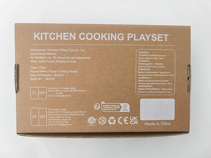 Wooden Play Kitchen Accessories Pretend Toy Pots and Pans Sets for Kids Kitchen Playset with Toy Stove Toddler Cooking Sets Food Toys for Toddlers 3-5 Gifts for Girls Boys (Wooden Cooking Set)