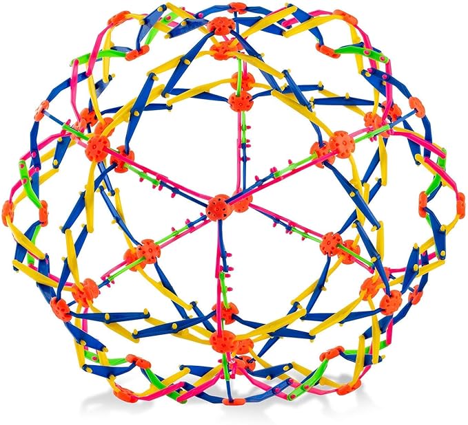 4E's Novelty Expandable Breathing Ball Sphere - Breathing Visual, Fidget Toys Expands from 6 to 12" Expanding Sphere for Kids & Adult