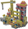 Magnetic Construction Building Blocks Set, 136PCS Tile with 4 Toy Trucks, Education STEM Consrtuction Site Theme Toy for Age 3-5, 6 7 8 9 10 (Construction Set)