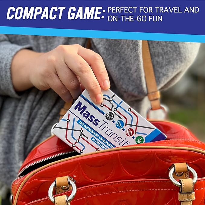Calliope Games Mass Transit - Cooperative Family Game - Fast-Paced Fun for Kids & Adults - 1-6 Players - from The Makers of Tsuro and Roll for It!