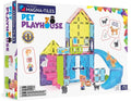 MAGNA-TILES Pet Playhouse 50-Piece Magnetic Construction Set, The Original Magnetic Building Brand