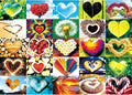 Love Heart 1000 Piece Puzzle for Adults Valentine's Love Collage Puzzles for Adults 1000 Pieces Colorful Love Shaped Jigsaw Puzzles 1000 Pieces Family Challenging Puzzle (27.5"X19.6")