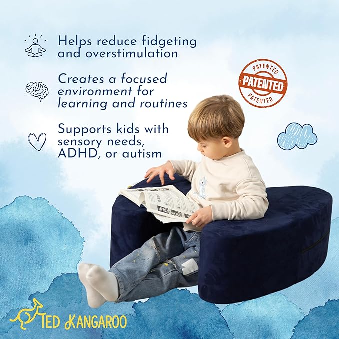 Sensory Soft Squeeze Seat – Calming Compression Chair for Kids with Sensory Needs, Washable Cover, Rocking Design