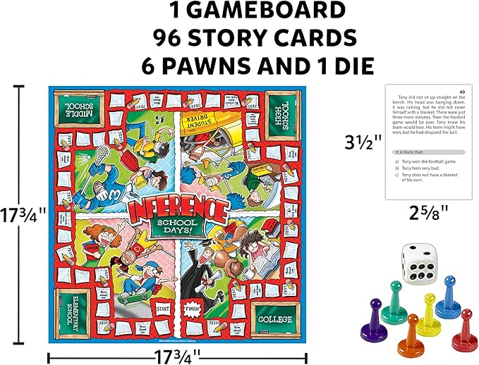 Edupress Inference School Days Game, Red Level (EP60802)