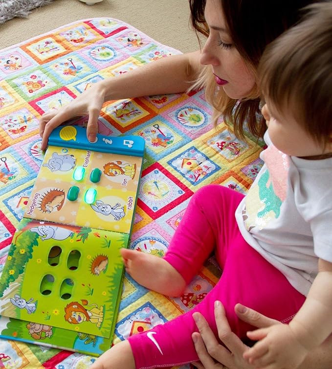 Boxiki kids Animal Sound Book for Toddlers – Interactive Learning Activity Book with Music, Animal Names & Sounds. Educational Toy for Baby & Early Development
