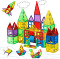 MAGBLOCK Magnetic Tiles for Kids, 66PCS Magnet Tiles Building Blocks Construction Toys Incorporating Magnets for Toddlers, Magnetic Blocks Learning Toys Gift for 3+ Year Old Boys and Girls