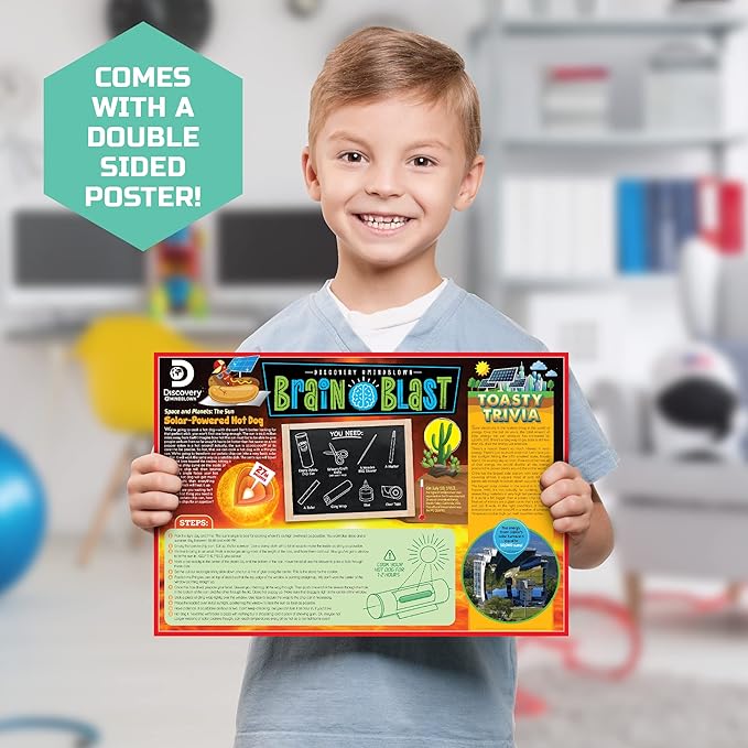 Discovery #Mindblown STEM 12-in-1 Solar Robot Creation 197-Piece Kit with Working Solar Powered Motorized Engine and Gears, Construction Engineering Set for Ages 8 and Up