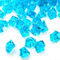 TeeLiy 150 PCS Acrylic Light Blue Crushed Ice Rock Crystals Treasure Gem Plastic Fake Ice for Vase Fillers Decoration, Table Scatters, Event, Wedding, Arts & Crafts, Birthday Decoration