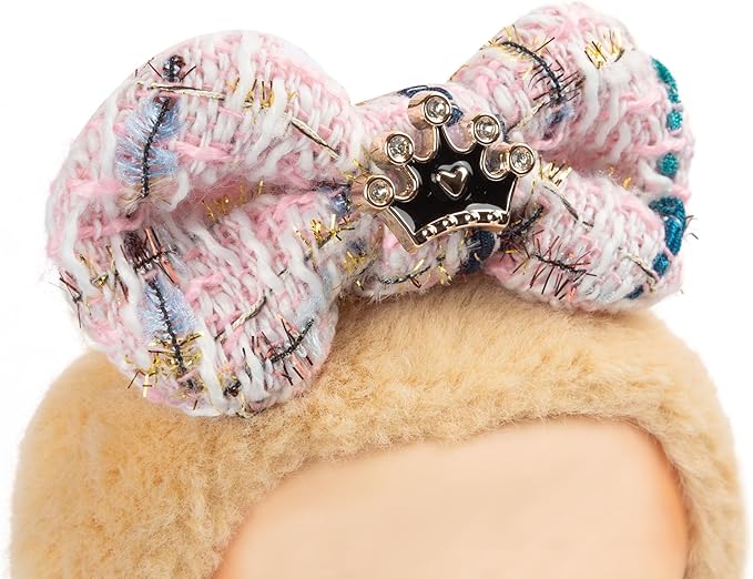 Premium Doll Clothes for Labubu - Luxury Chic Style Set for 17cm Dolls, Doll Outfit for Display, Collectors, Gift - Cute Miniature Fashion Accessories - Pink Crown (No Dolls)