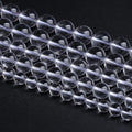 8MM 45PCS Natural Clear White Crystal Quartz Gemstone 3A Grade Round Loose Beads for Jewelry Making DIY Bracelet 1 Strand 15''