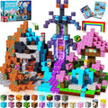 Magnetic Blocks - 150 PCS Build Dark Swordsman's Forest Castle - Magnetic Toys for Montessori Toddler Christmas Birthday Gifts - STEM Sensory Toys for 3 4 5 6 7 8 9 10 Year Old Boys & Girls