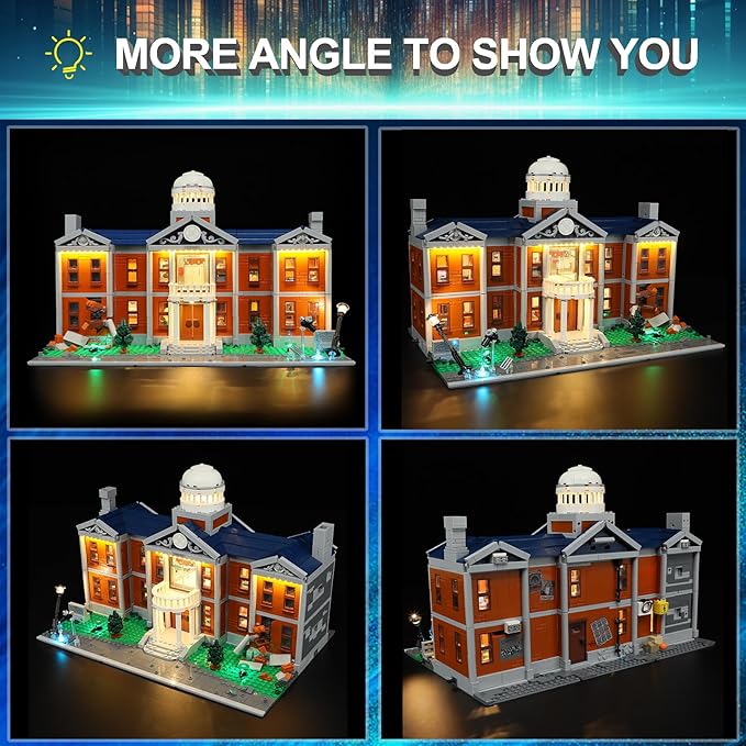 LED Light Kit for Lego 76294 X-Men: The X-Mansion Building Set, Compatible with Lego 76294 Building Blocks Model(Not Include Blocks Set)