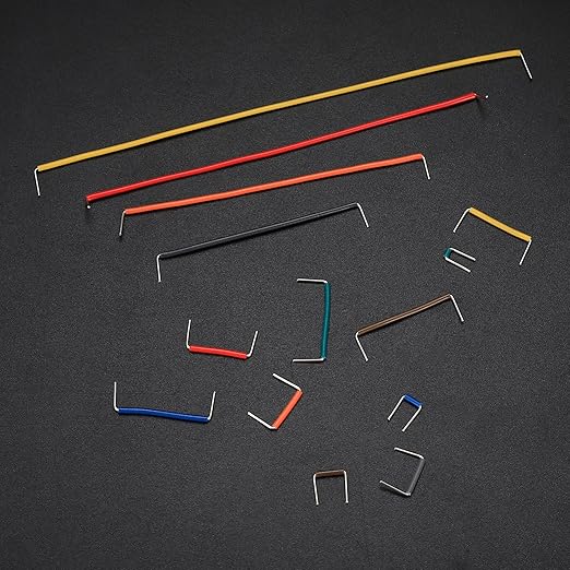 2-125 mm Breadboard Jumper Wire Kits, PCB Circuit Boards Jumper Wire Cables Assortment Kits with 14 Different Lengths, for Breadboard Prototyping Solder Circuits (840Pcs)