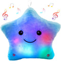 BSTAOFY 13‘’ Creative LED Musical Glow Twinkle Star Lullaby Light up Stuffed Animal Toys Soothe Kids Emotions Birthday Christmas for Toddlers Kids, Blue