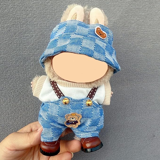 4 Pack—17cm Doll Clothes,Premium Doll Outfit with Accessories,Doll Princess Skirt,Cute Clothes Outfit for 17cm Dolls,End Dolls Fashion Clothing Set(No Dolls and Shoes) (Set 1)