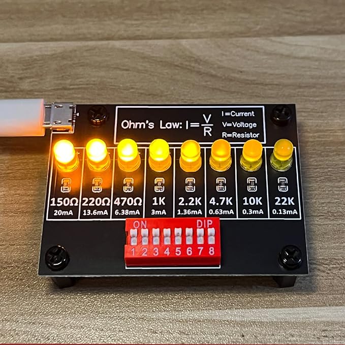 Soldering Practice Kit DIY Practical Electronic Circuit Project Resistor Learning Board