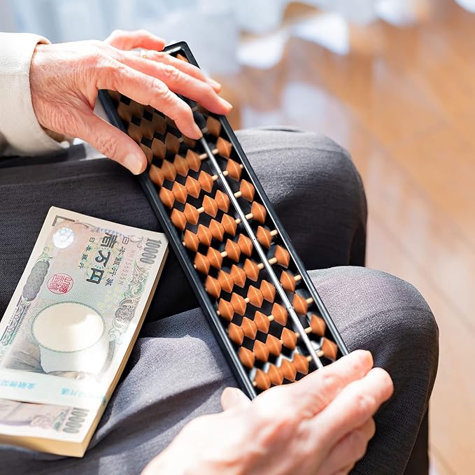 Yellow Mountain Imports Digit Standard Abacus 10.5 Inches - Professional 17 Column Soroban Calculator (Functional and Educational Learning Tool)