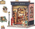 CUTEBEE Book Nook Kit - DIY Miniature House Dollhouse Kit for Adults and Teens, Booknook Tiny House Bookshelf 3D Wooden Puzzle, Gifts for Family (Jack's Bookery)