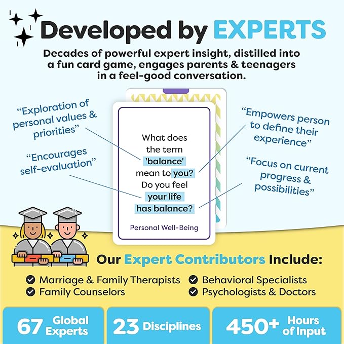 200 Conversation Cards for Teens - Engaging & Deep Questions to Build Trust, Encourage Self-Expression & Strengthen Relationships – Great for Parents, Teachers, Group Discussions & Quality Time