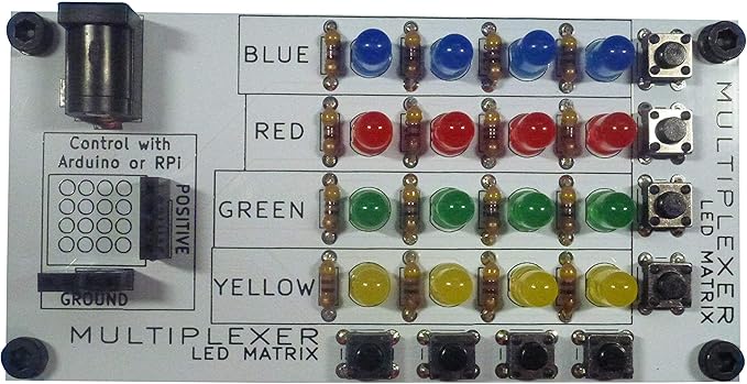 Learn to Solder | Electronics Learning Board: Multiplexer | Practice Soldering & Learn Electronics Use with Arduino or Raspberry Pi