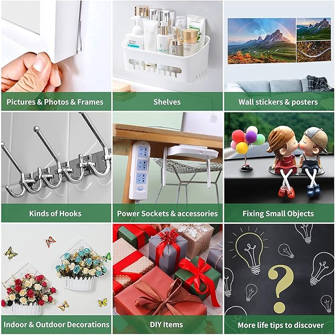 EZlifego Double Sided Tape Heavy Duty, Nano Double Sided Adhesive Tape, Clear Mounting Tape Picture Hanging Adhesive Strips (9.85FT)