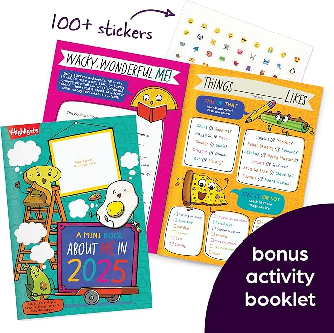 Highlights My First Puzzle Fun 2025 Puzzle Books for Kids Ages 3-6, 4-Book Set of Matching, Mazes, Spot-The-Differences, and More Travel-Friendly Screen Free Brain-Boosting Activities